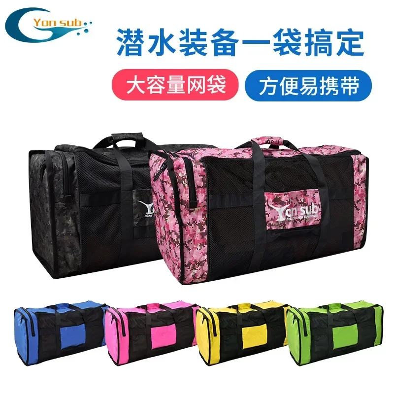 

Diving Equipment Bag Camouflage High-capacity Equipment Storage Mesh Bag Handheld Equipment Bag Webbed Storage