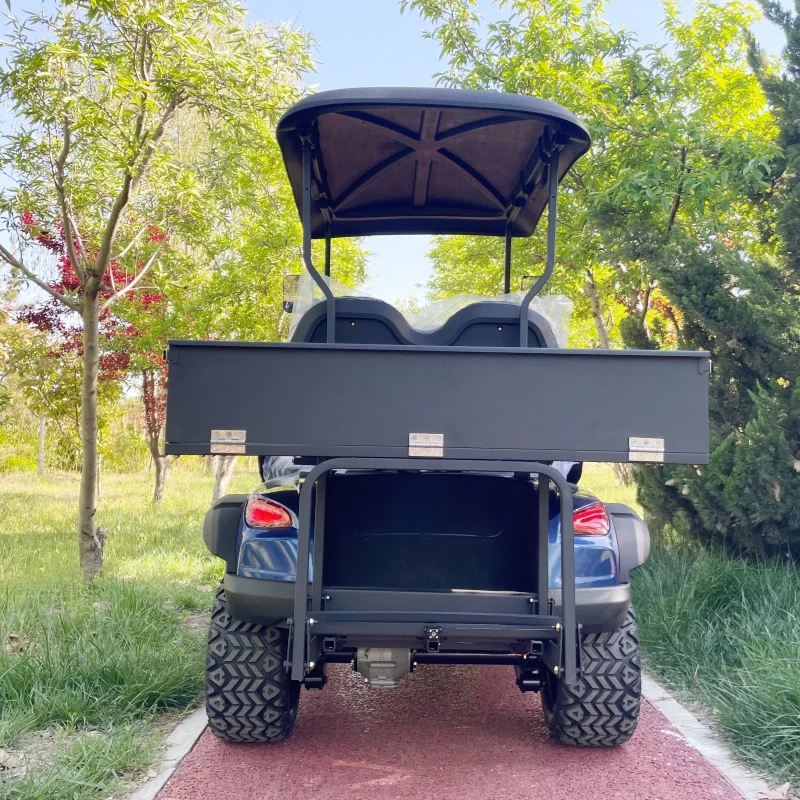 Electric Golf Cart 5KW Motor Powerful Performance For Off-Road/All-Terrain Driving With Rear Cargo Box Bumper 12 Inch Tires