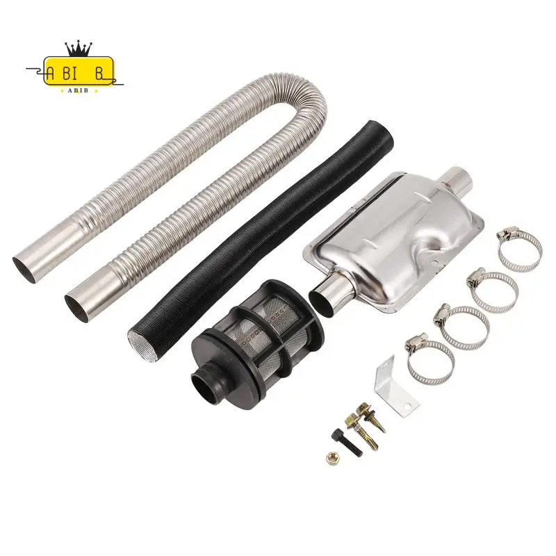 

ABIB -Diesel-Parking Heater 24Mm Exhaust-Silencer 25Mm Filter Exhaust Air Intake Pipe Hose Line For Eberspacher