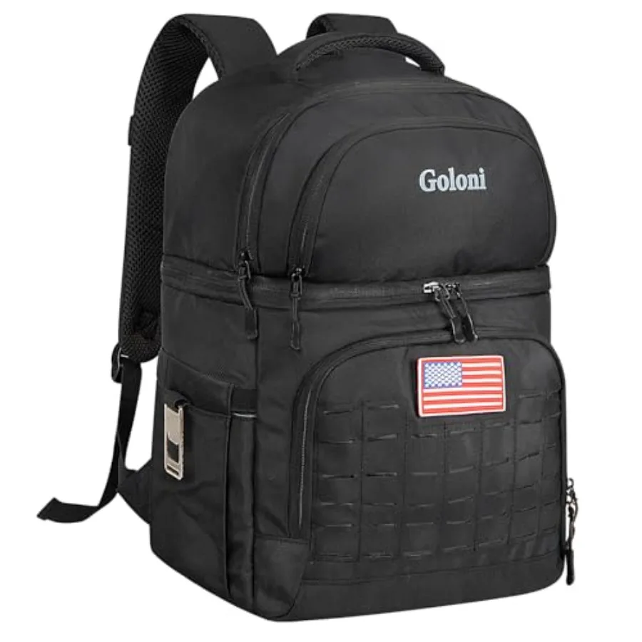 

40L Insulated Cooler Backpack Leakproof Lightweight Soft-Sided Cooler with Cooler Compartment
