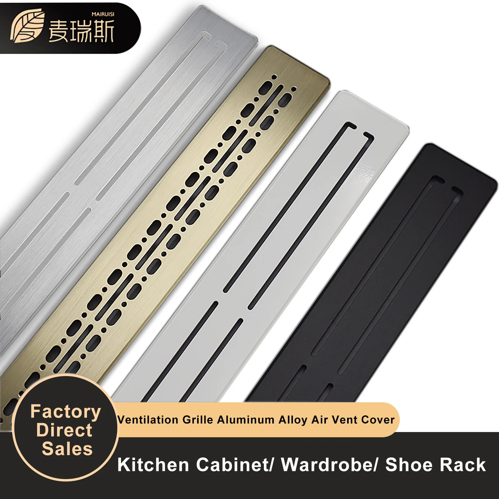 Ventilation Grille Metal Ventilation Grille Air Vent for Window Sill Cabinet Ventilation Hole Cover for Moisture Prevention 80mm