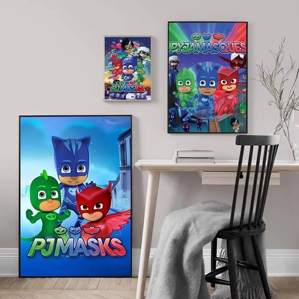Cartoon J-PJ M-Masks Poster Print A5 A4 A3 A2 Wall Art Decor For Room Office Gift For Fans