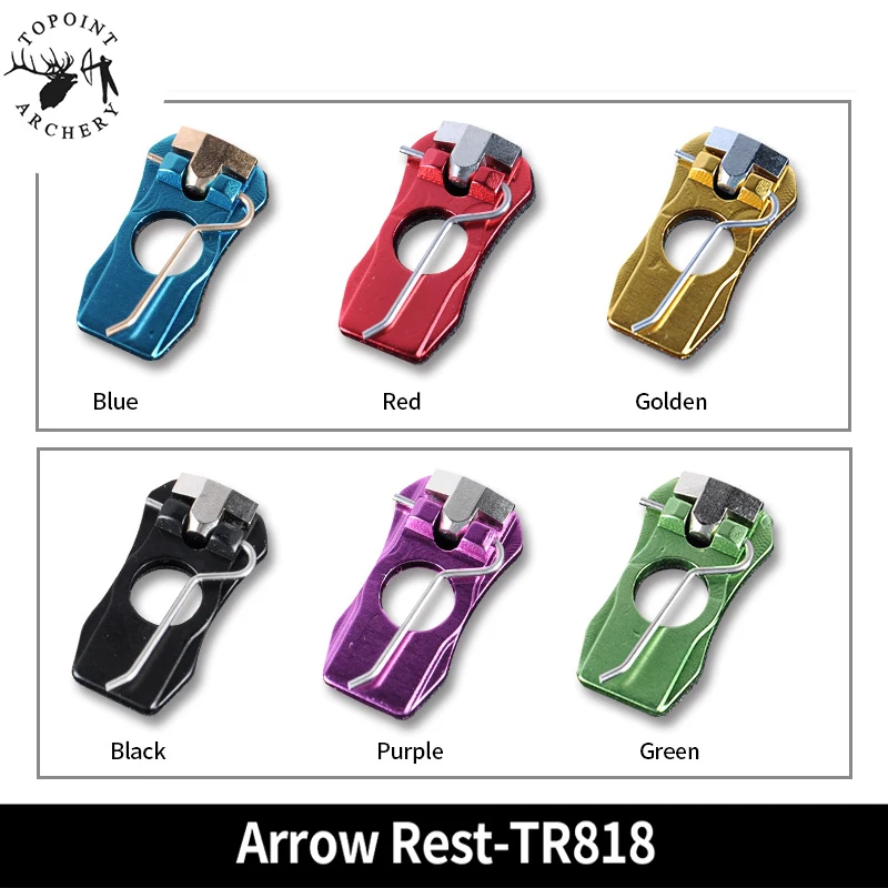 1PC TR818 Arrow Rest Aluminum Alloy CNC Right Hand / Left Hand for Recurve Bow Hunting Shooting Archery