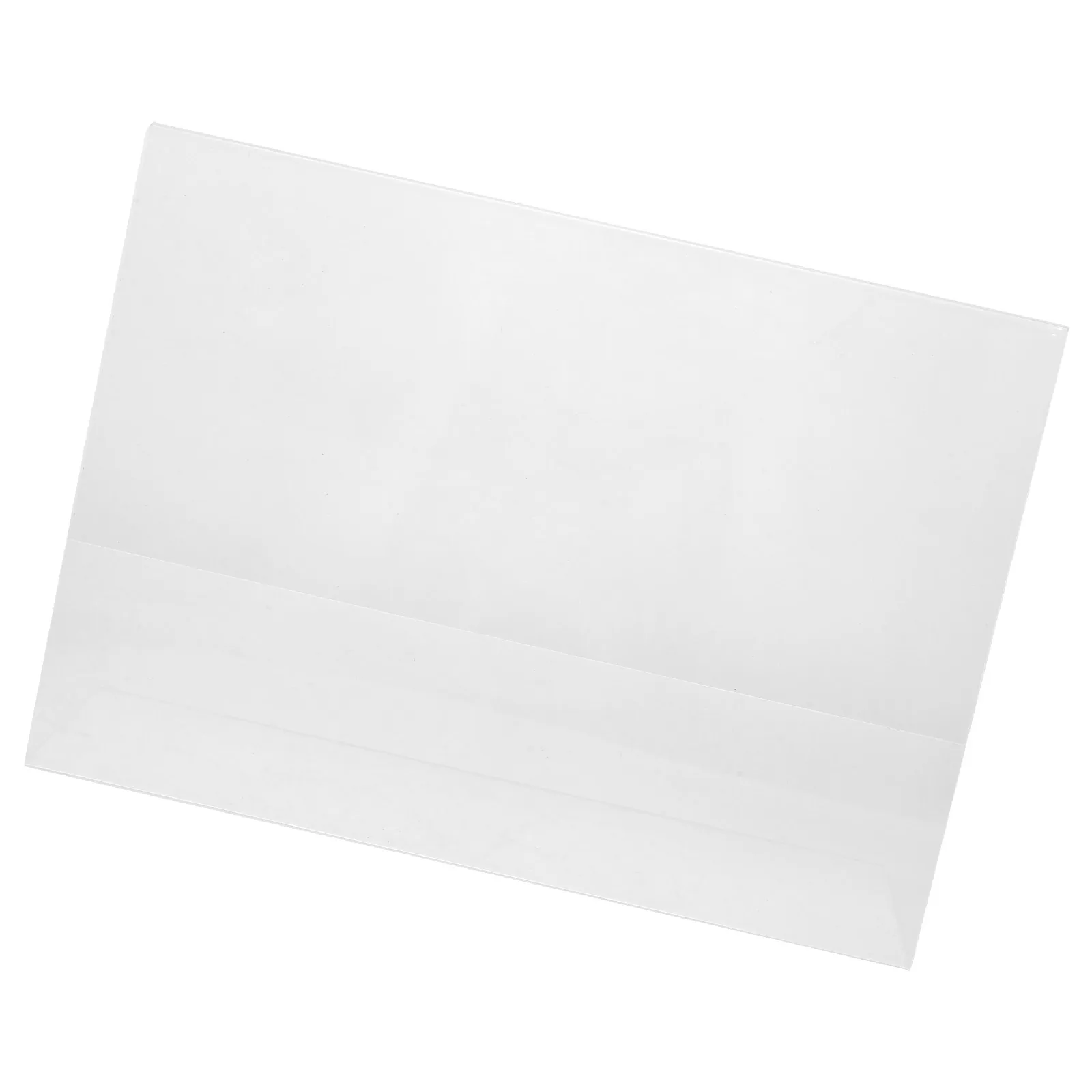 

L-Shaped Acrylic Sign Holder Table Display Stand For Menu Price Card Restaurant Wedding Party Event Poster Rack
