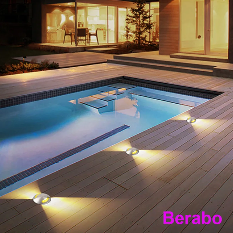 10 Stück wasserdichte LED-Untergrundleuchte, 3 W, 5 W, für den Außenbereich, Garten, Weg, Boden, vergraben, Hof, Spot, Landschaft, 110 V, 220 V, 12 V – Detail 1