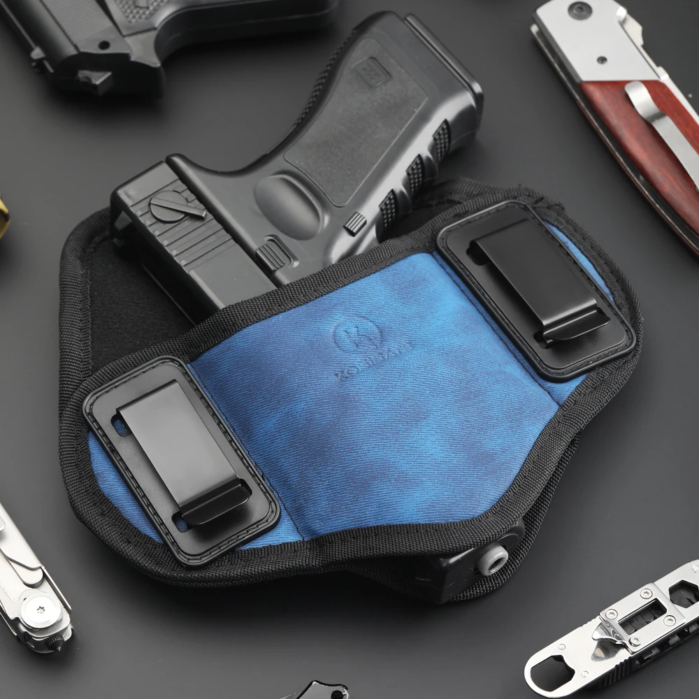 IWB Concealed Carry Holster for Men, Comfortable Soft Material PU Leather Pancake Holster with Revolvers Holsters