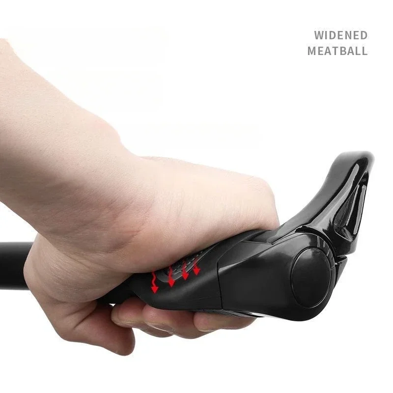 Mountain Bike Sheep Horn Sub Bike Grip Handle Shock and Dust Proof Bicycle Grip Rubber Bilateral Locking image 2