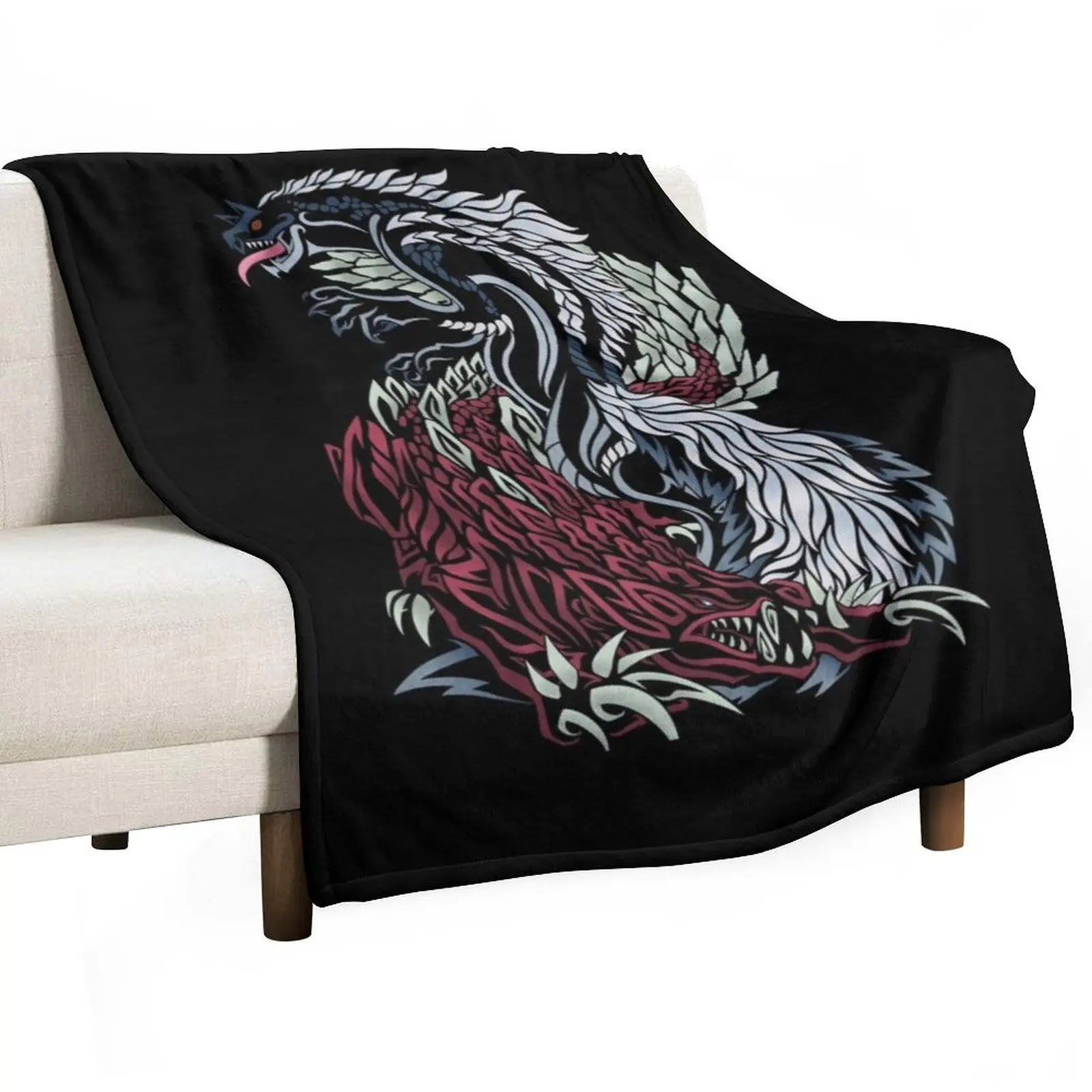 Monster Hunter tobi kadachi and odogaron T-Shirts Gift For Fans, For Men and Women, Gift Mother Day, Father Day Throw Blanket