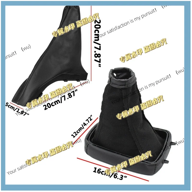 Pack of 2, car handbrake shift cover PU leather, suitable for Opel Ace, Zafira A and Vauxhall 1998-2004