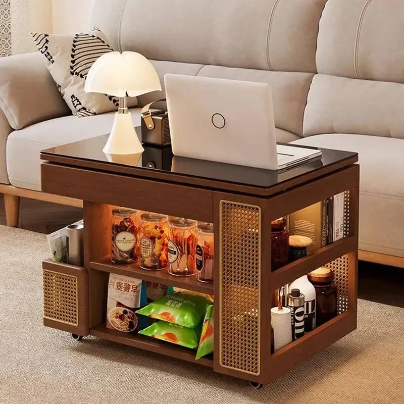 

Table Modern Storage Vintage Minimalist Coffee Trendy Multifunctional Center Table Storage Design Mesa De Centro Sala Furniture