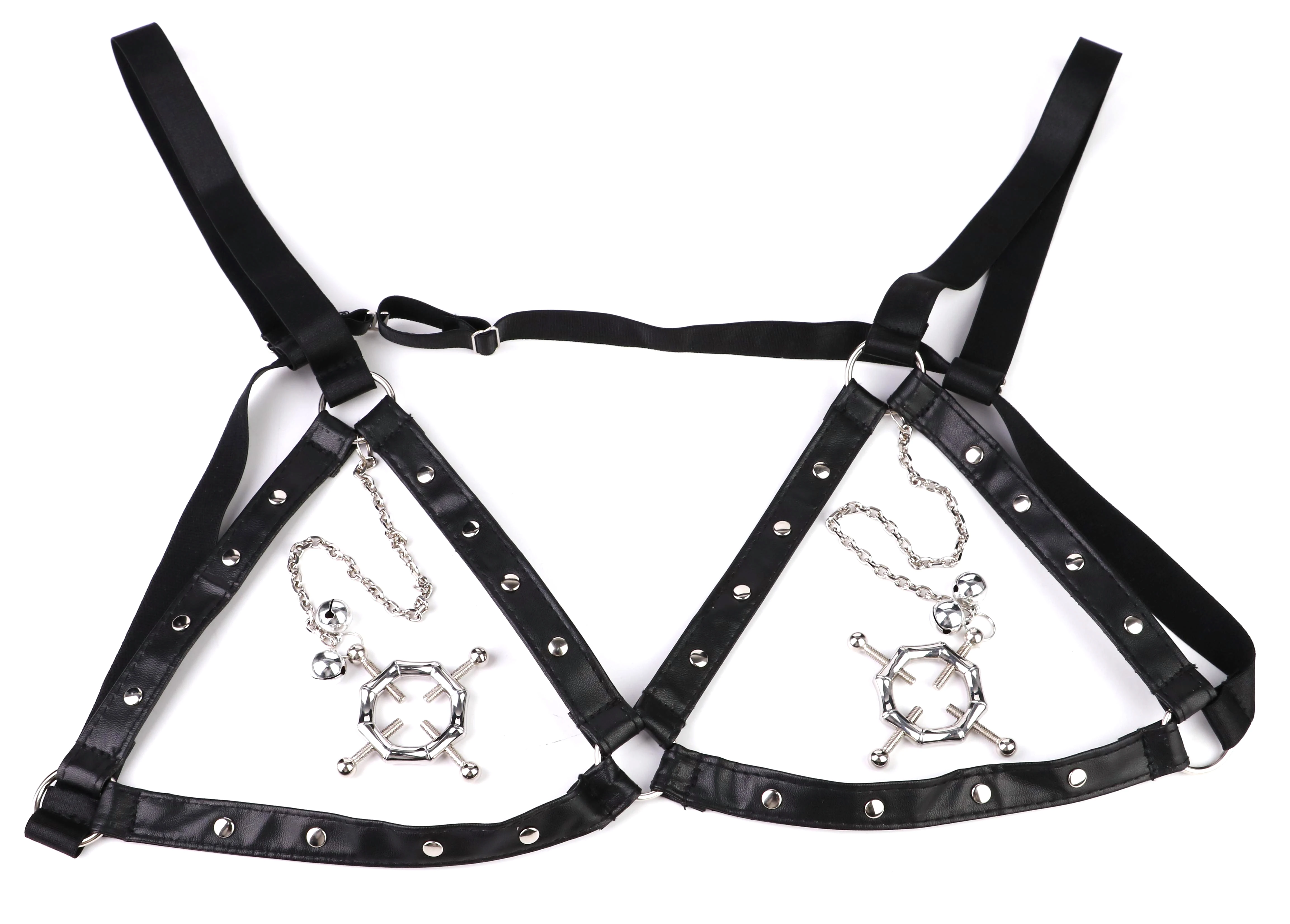 QKKQ pinza de pezón usable ajustable para mujer, juguete sexual, Bondage, restricción de pecho, estimulador de punto G, orgasmo, masturbador de Metal, 18 +