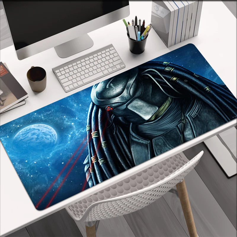 

Large Gaming Lock Edge Mousepad Predator Warrior Mousepad PC Gamer XXL Computer Office Mouse Mat Desk Pad Laptop Mausepad