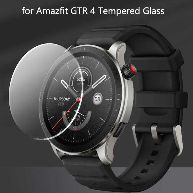 HD Tempered Glass for Amazfit GTR 4 Anti-Scratch Full Coverage Protective Glass Film Screen Protector for Amazfit GTR4 Watch