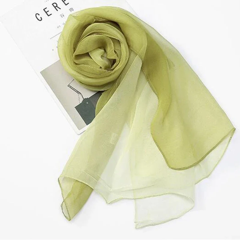 160*50cm Gradient Fashion Chiffon Scarf Women\'s Long Wraps and Shawls Lady Spring Autumn Scarves Bandana Hijab Stoles