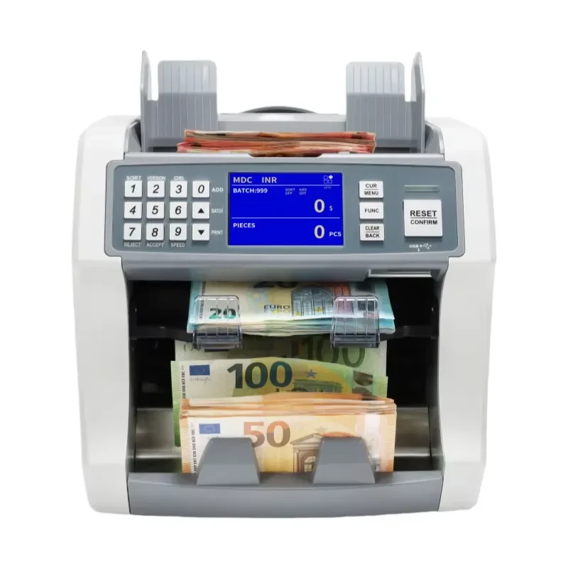 Latest 2025 Money Counter With Printer Fast Multi Currency Mixed Value 2 CIS Detection TFT Display Advanced Fraud Prevention