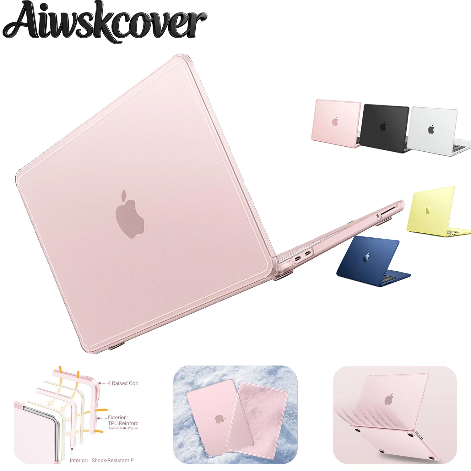 Updated Reinforced Corners Case For MacBook Neo Case 13 inch 2026 Release Model A3404 With A18 Pro Chip