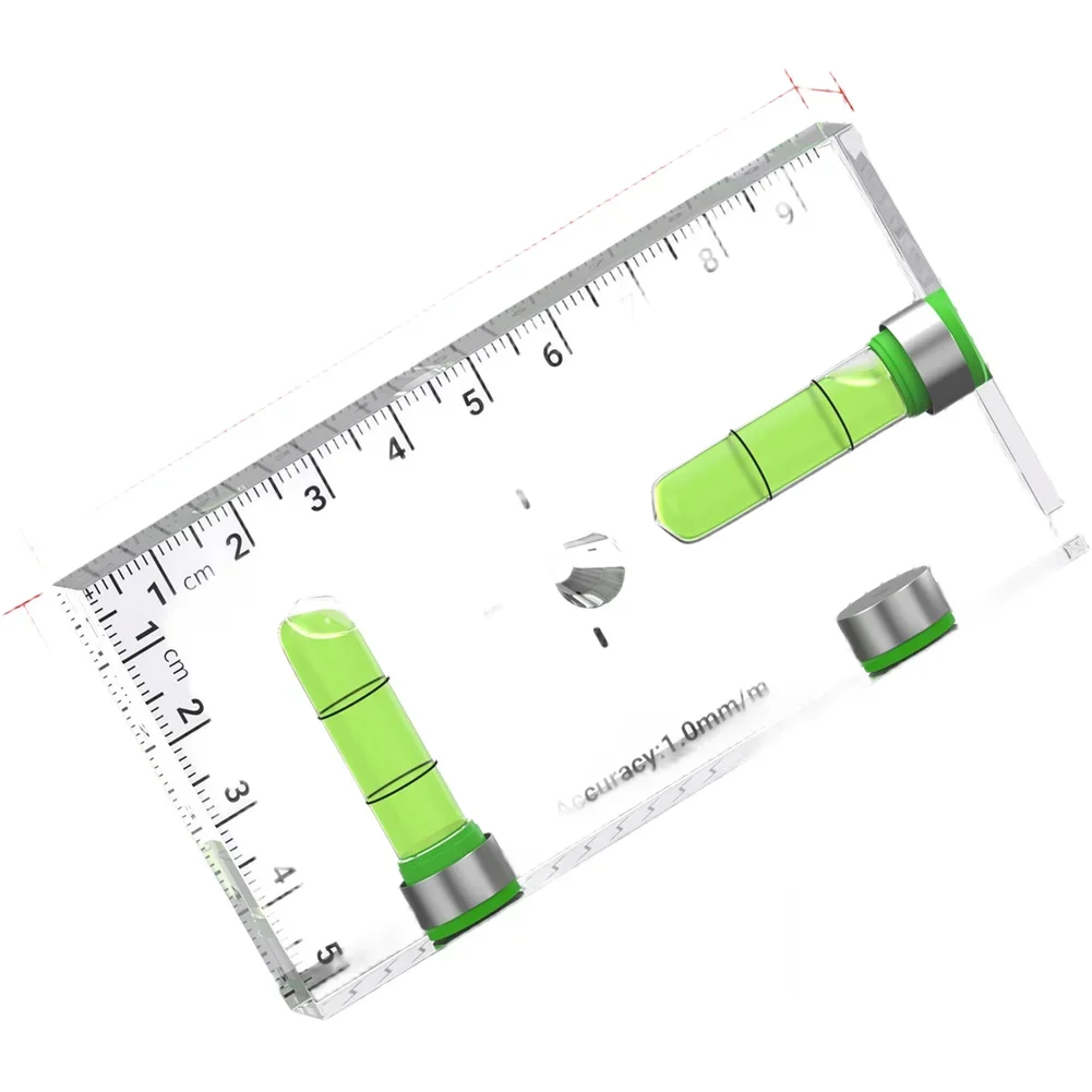 Acrylic Level Ruler With Strong Magnet For Horizontal Vertical Angle Measuring Tool Workshop Construction Inspection Device