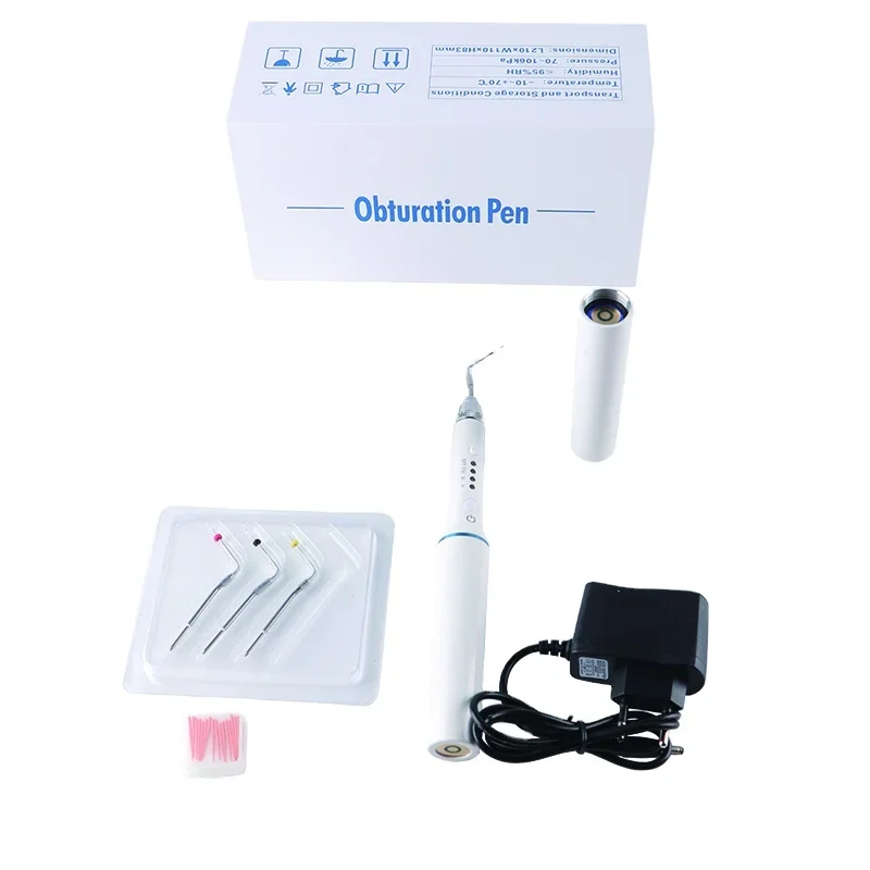 den tal Endodontic Endo Cordless Gutta Percha Obturation System Heated  Melt Pen with 4 Tips