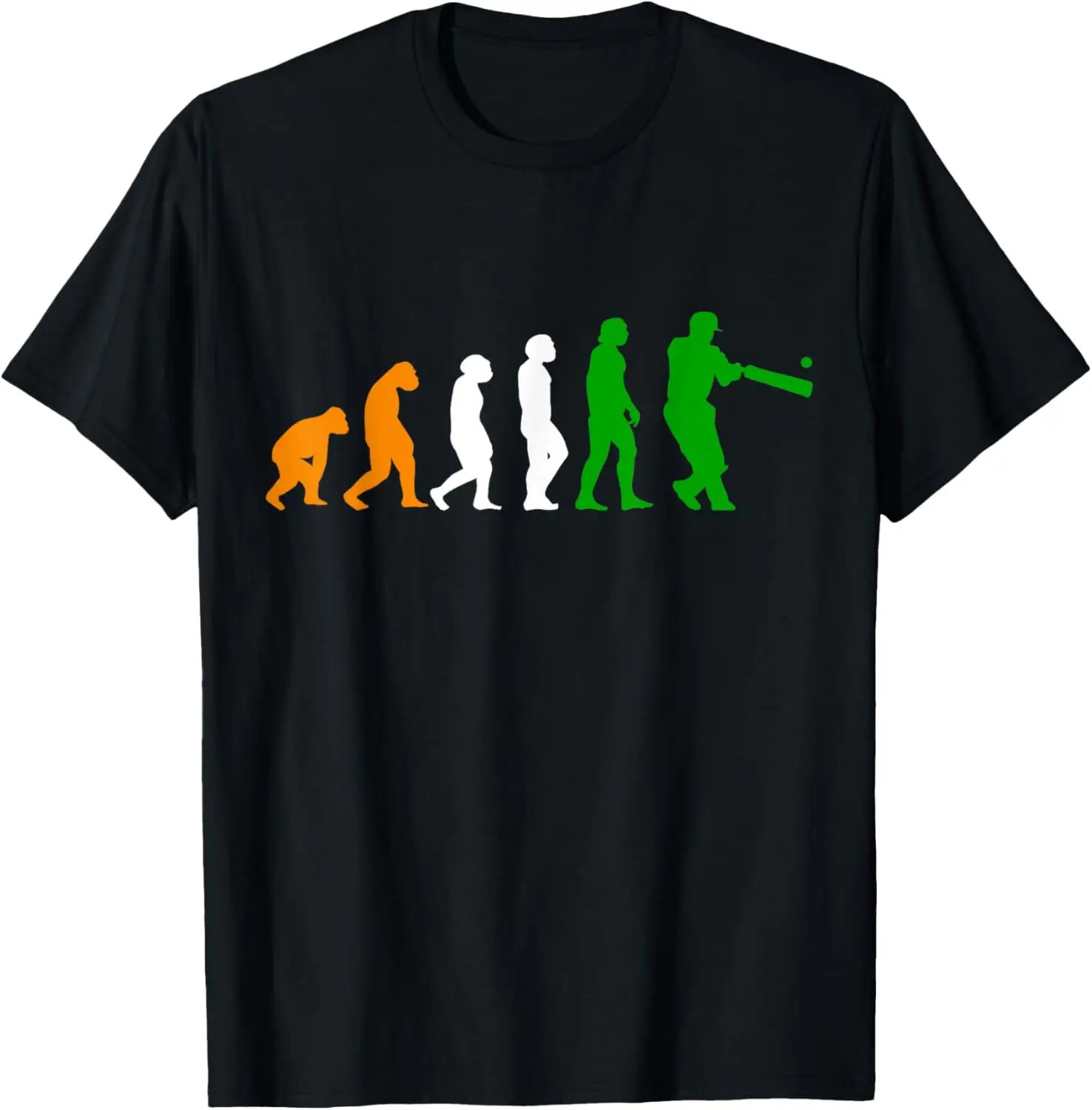 India Cricket Player Evolution India Cricket Team T-Shirt Print Original Design Gifts T Shirts Print on Demand Camiseta Hombre