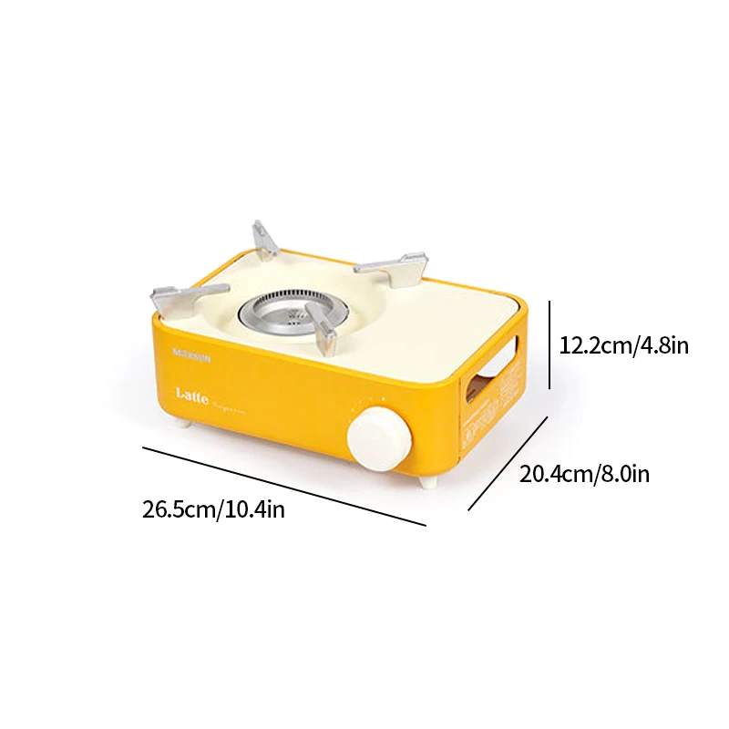 

Outdoor Portable Mini Gas Stove, Camping High-Power Gas Burner,Picnic Butane Stove Orange (Single Stove Onl