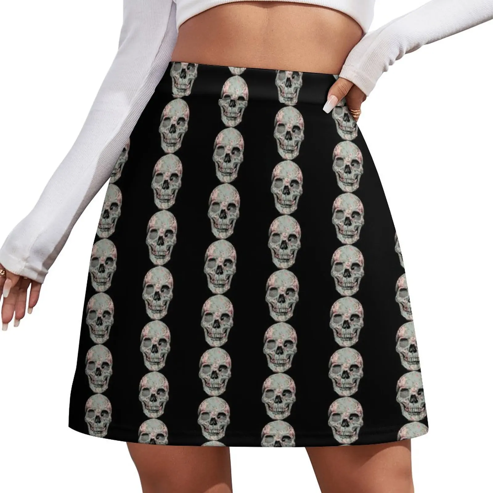 

Victorian skull Mini Skirt skirt sets Clothing female womens skirts