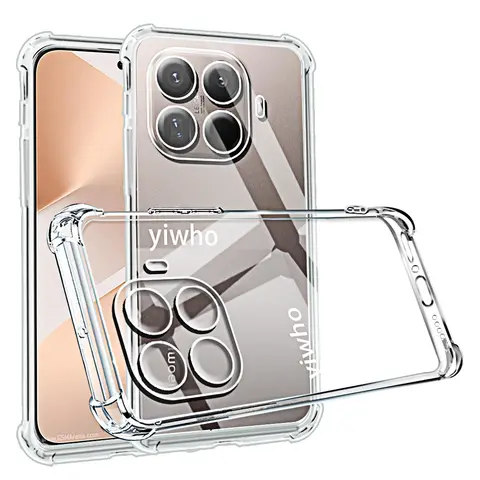 Transparent Phone Case for Xiaomi 15T 15tpro Clear Soft TPU Back Cover for Xiaomi 15 T on Xiaomi15t Pro Protective Camera Shell