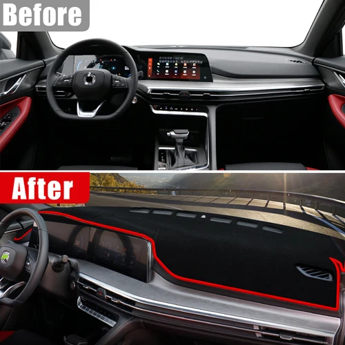 Imagen 2 del producto Para Changan CS35 Plus 2021 2022 2023 2024 cubierta para salpicadero de coche alfombrillas parasol evitar almohadilla de luz instrumento alfombra funda Accesorios