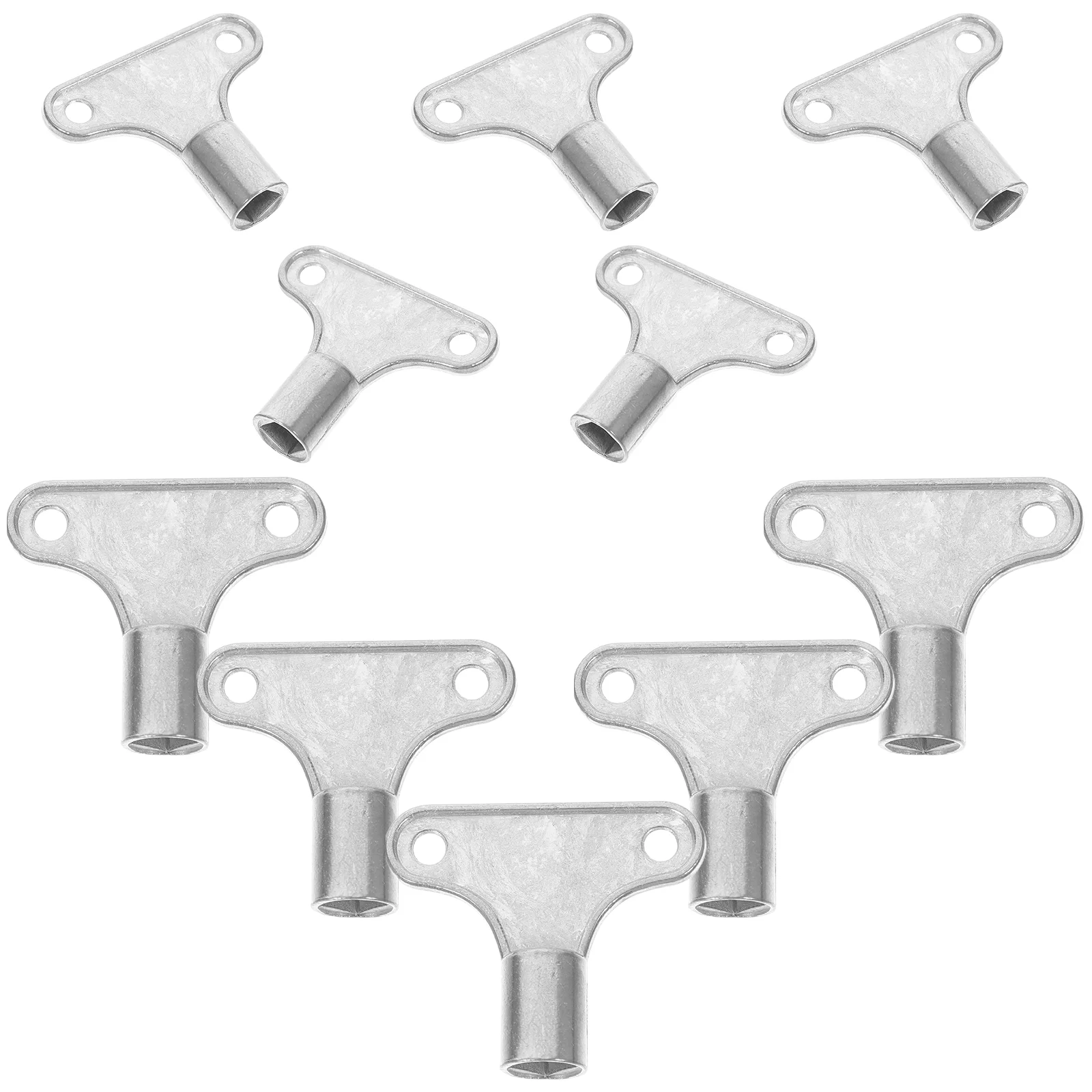 10pcs Radiator Accessories 5x5mm Water Key Shut Off Tool Bleeding Valve Cap Wrench Heater Plumbing Universal Exhaust