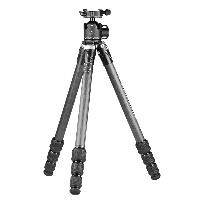 Marsace MT24+XB-2R/MT24S+XB-2R Professional Carbon Fiber Tripod and Head Kit (Upgraded Version)