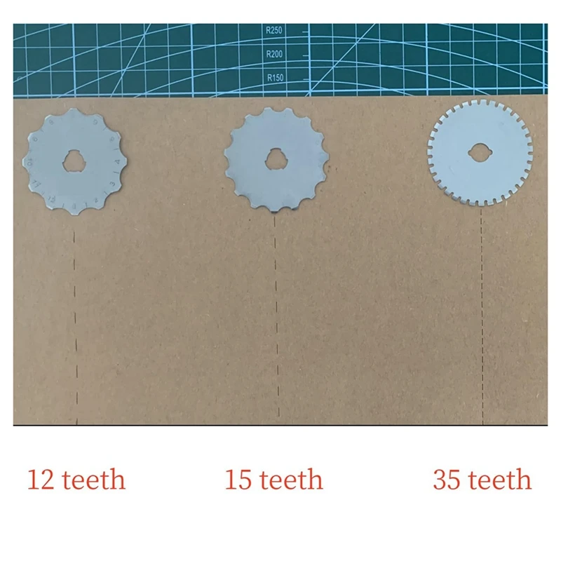 45Mm Crochet Edge Rotary Cutter Blades, Skip-Stitch Rotary Blades, Perforating Rotary Replacement Blade, Pack Of 6 Easy Install