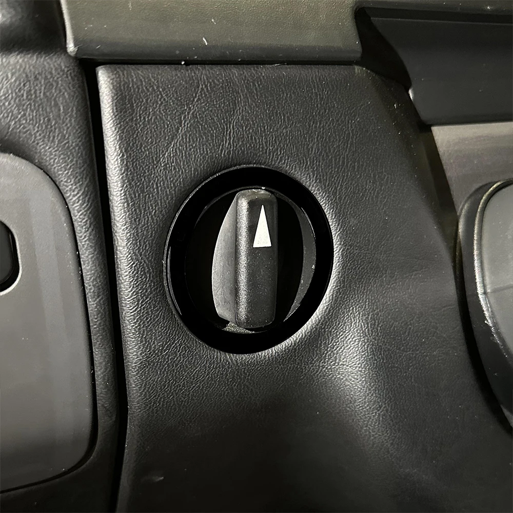 For Mercedes-Benz G-Class W463 2004-2012 Piano Black Headlight Adjustment Knob Control Panel Cover Trim Car Accessories Sticker