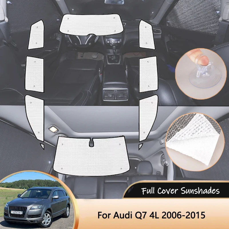 

For Audi Q7 4L MK1 1th 2006-2015 2007 Car Full Coverage Sunshade Sun Protection Windshields Sunshade Auto accessories Parts