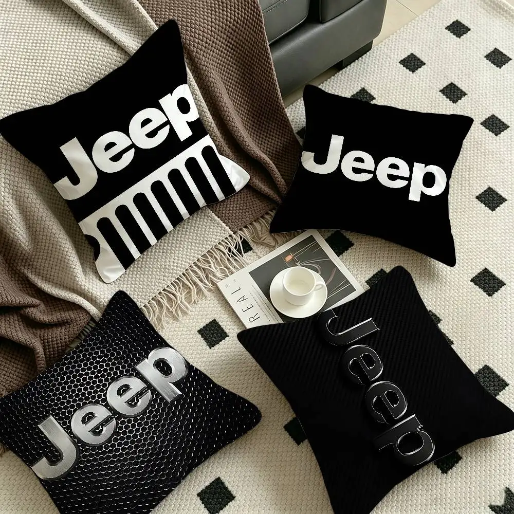 J-Jeep car Pillowcase toon Gift Cushion Cover Bedroom Home Sofa Chair Seat Decor pillow case