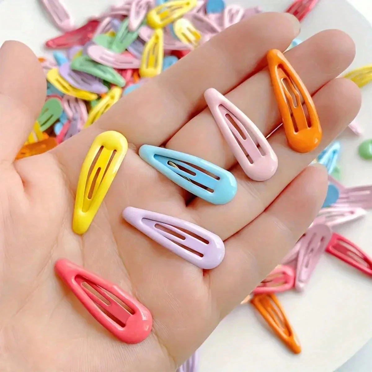 20pcs สีสุ่มผสมผมคลิปด้านข้าง Bangs Barrette แต่งหน้าล้างหน้าอุปกรณ์เสริมผู้หญิงจัดแต่งทรงผม Hai