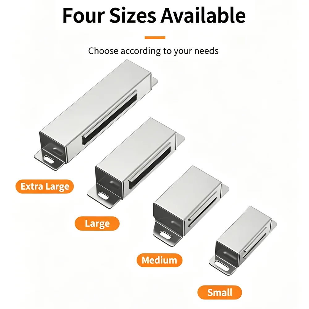 1PCS Cabinet Magnet Latch for Cabinet Doors,Cupboards, Drawers Shutters Cabinet Magnetic Latch Silver/Black/Golden Sand
