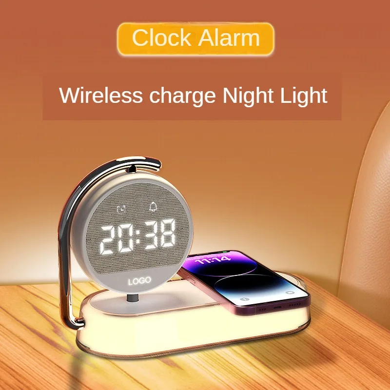 Wireless Charger, small night light, mobile phone, watch and headset three-in-one