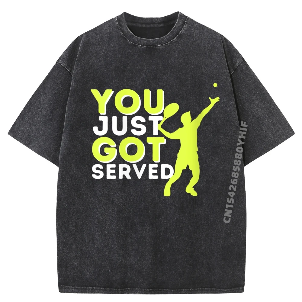 

You Just Got Served Теннист Теннис Мужские футболки с рисунком Мужская рубашка с принтом Негабаритная стираная одежда