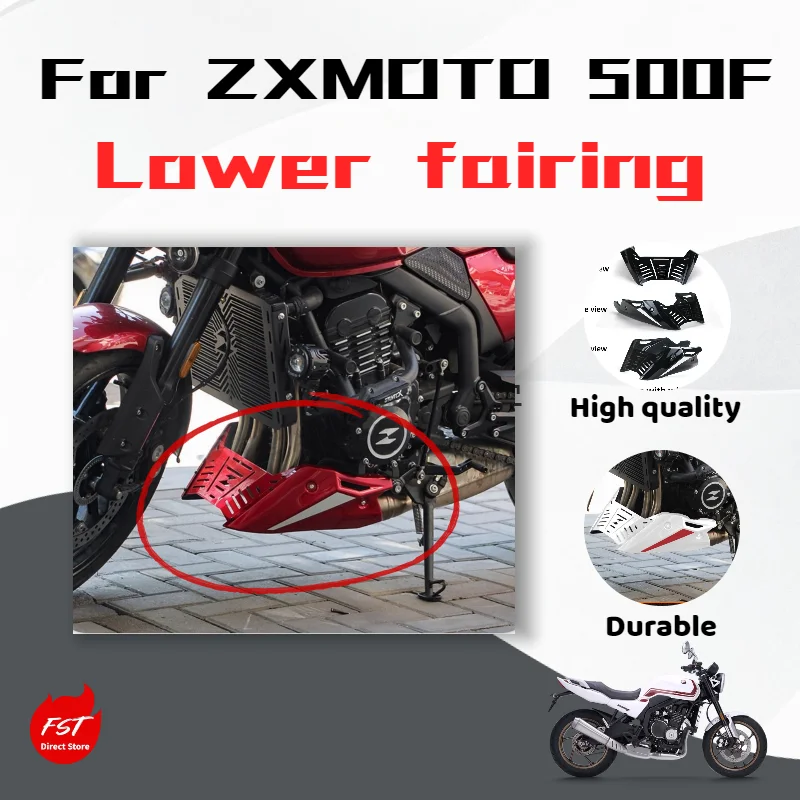 

For ZXMOTO 500F, modified lower fairing, engine guard plate base, decorative panel accessories.