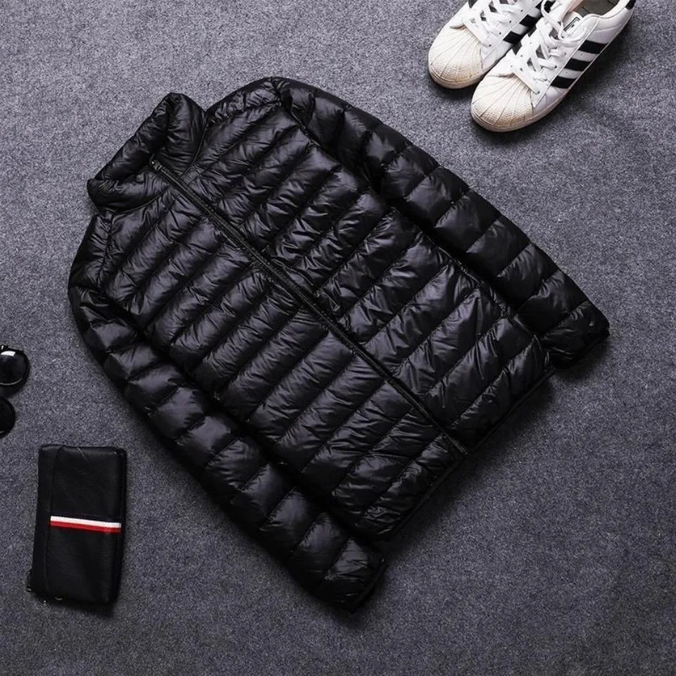 秋冬メンズダウンコットンジャケット軽量ブレッドスタイルお父さん服若者ファッション防水シルクコットン充填