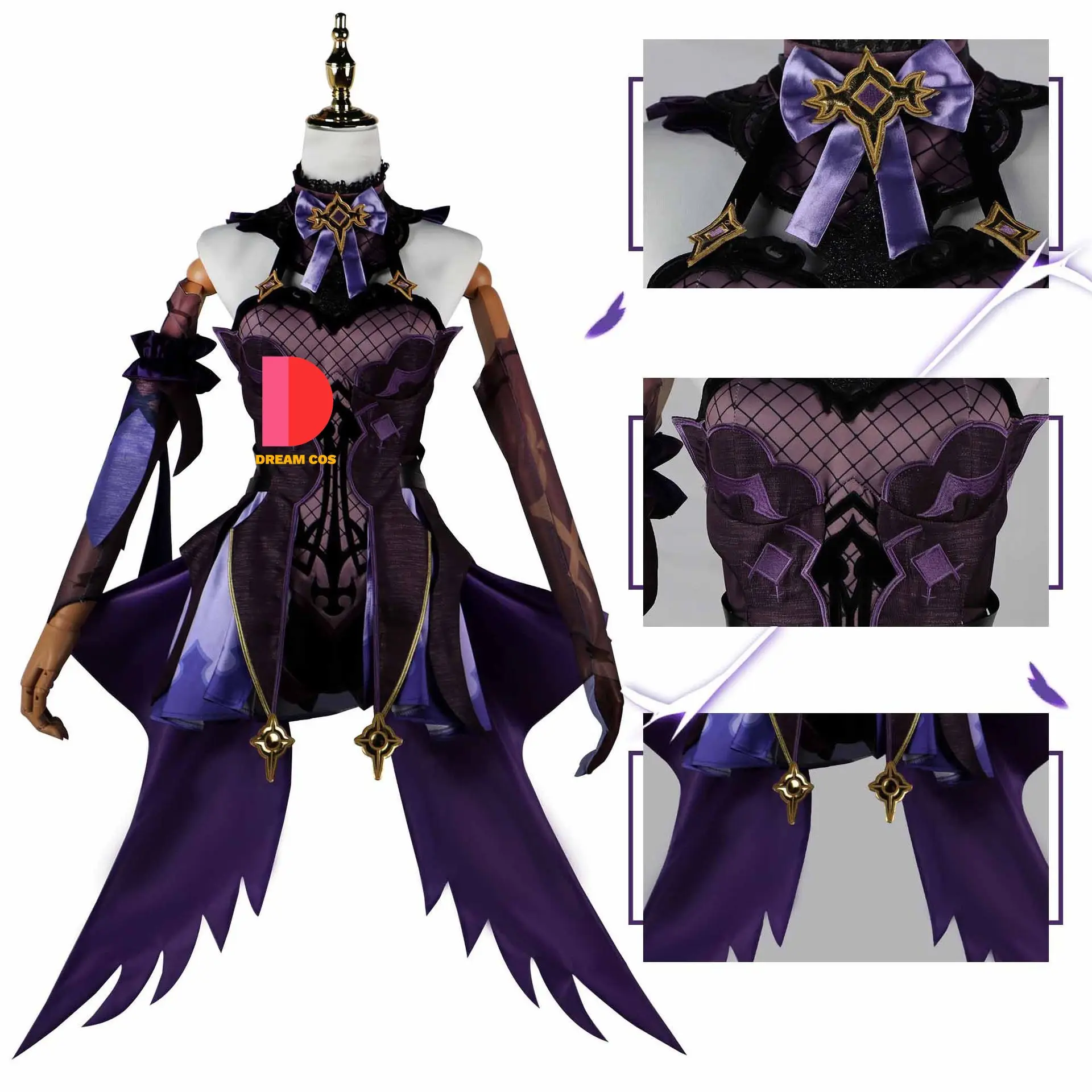 Genshin Impact fiscl Cosplay stile cinese Anime Halloween Costume Sexy elegante gioco uniforme giochi di ruolo abiti vendita calda