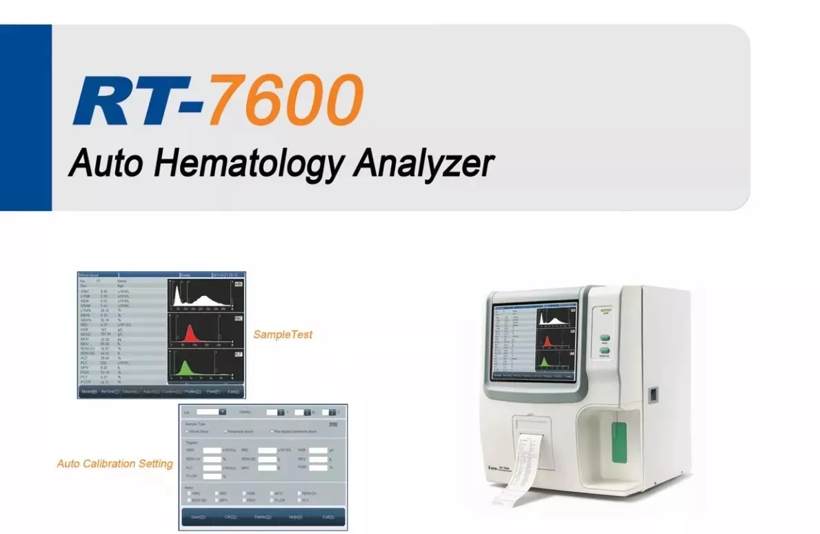 RT-7600 penganalisa Hematology otomatis WBC US 3 bagian dengan harga bagus