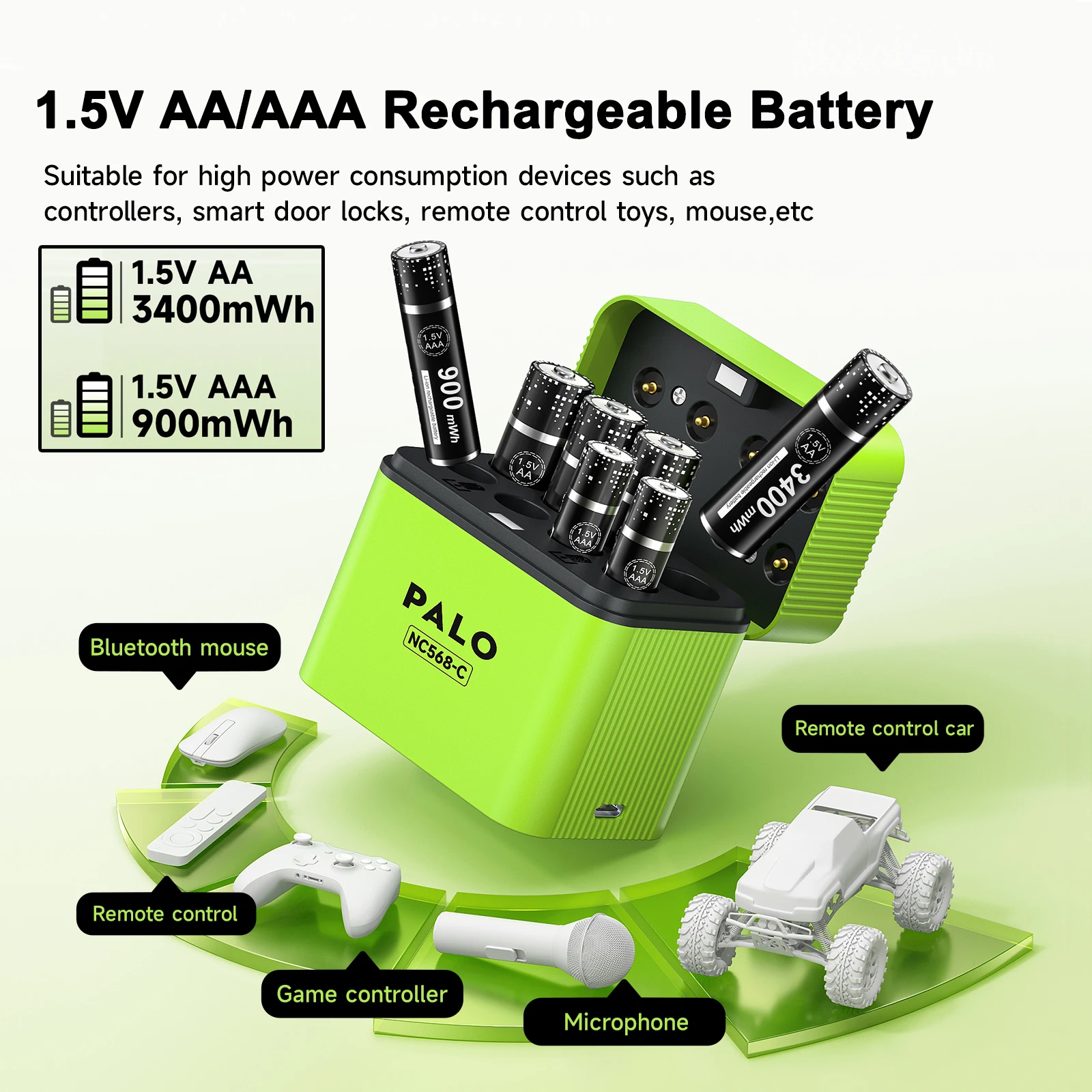 

PALO 1,5 В AA AAA аккумуляторная батарея AA литий-ионные батареи 2A 3A для игрушечной игровой консоли мышь пульт дистанционного управления дверной звонок