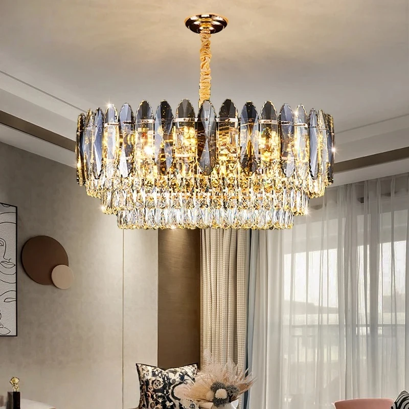 Modern Crystal Ceiling Chandelier Indoor Living Room Hanging Lamp Dining Room Creative Design crystal Chandelier Lighting Lustre