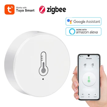 Tuya-Capteur intelligent de température et d'humidité, moniteur à distance par batterie Smart Life, fonctionne avec Alexa, Google Home Assistant, 62