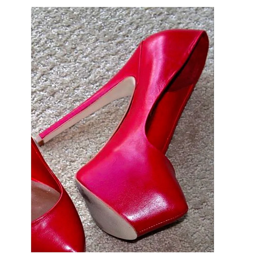 Rosso Slip On Décolleté opachi poco profondi Tacco alto sottile Sexy Alla moda Fresco Estate Casual Scarpe da donna di grandi dimensioni Zapatillas Mujer