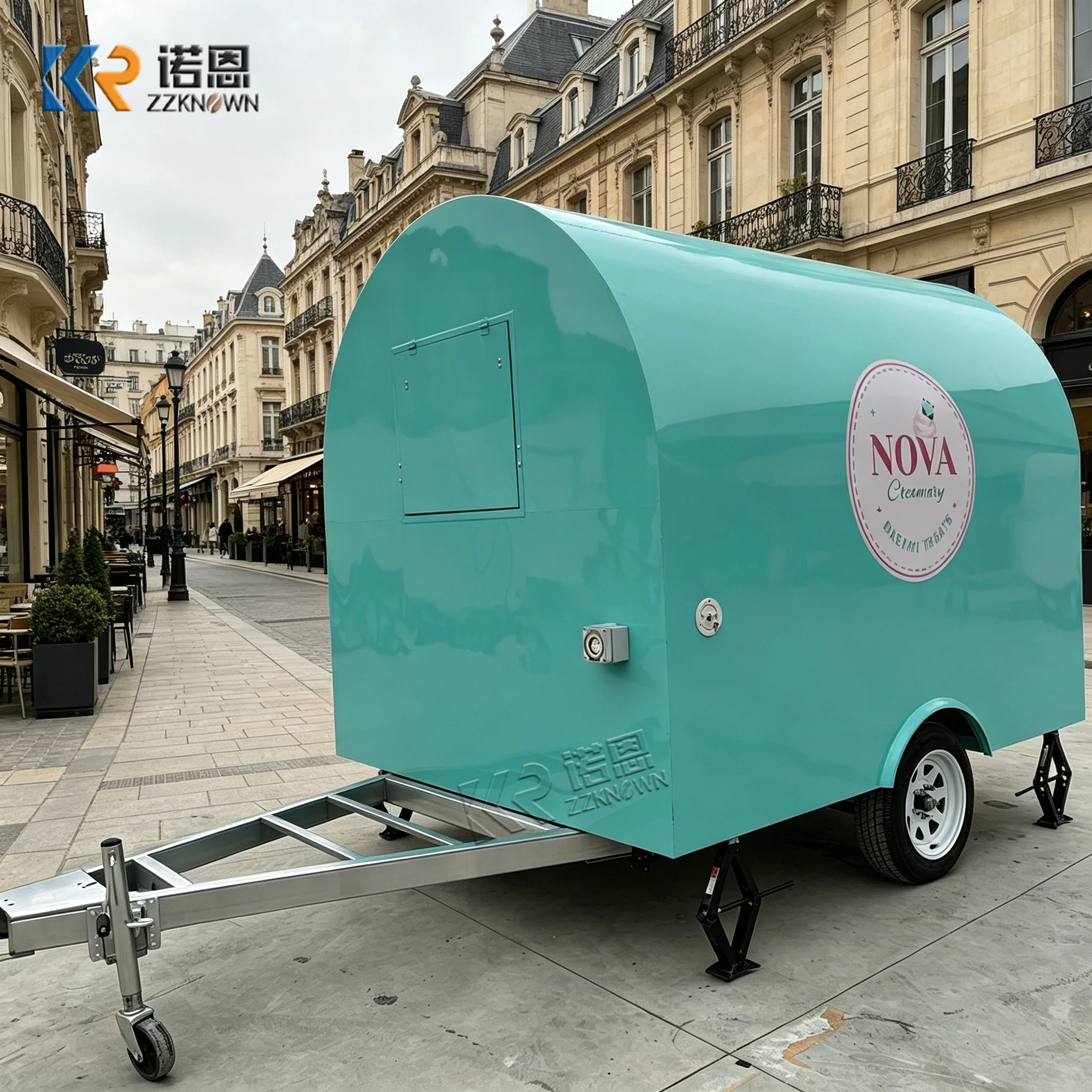 Fully Equipped Concession Trailer Mobile Kitchen Food Truck Pizza Cart Hot Dog Stand Ice Cream Van Coffee Vending Bar