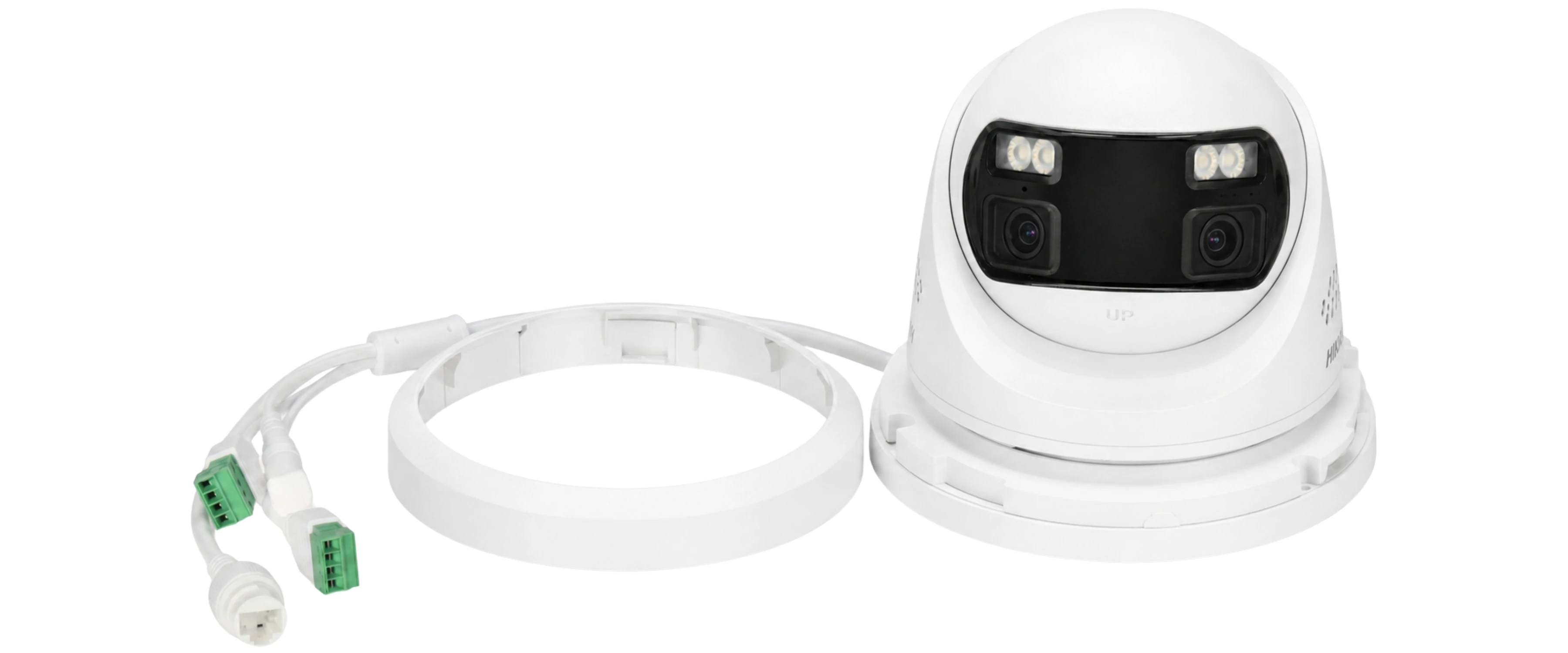 NEW Hikvision 8MP 180° Panoramic IP Camera 4K ColorVu3.0 AcuSeek Red Blue Light Alarm DS-2CD2387G3P-LIS2UY/SRB Black White