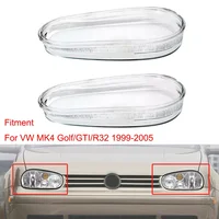Lentes de faro delantero de cristal, cubierta de faro para VW MK4 Golf R32 1999 2000 2001 2002 2003 2004 2005