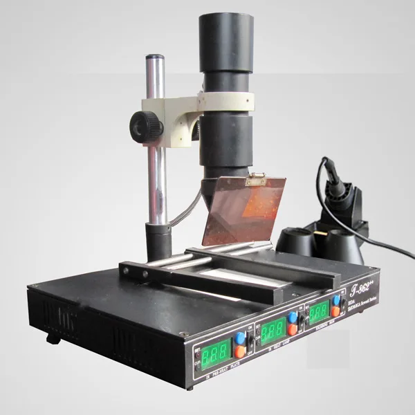 T‑862++ Infrared BGA Rework Station, Mobile Phone Mainboard Hot‑air Desoldering Repair Platform