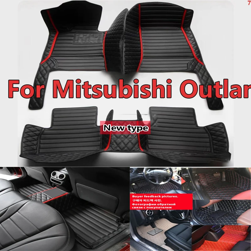 

Hybrid Vehicle Car Mats For Mitsubishi Outlander PHEV GN 2022~2023 5seat Leather Pad Car Floor Mats Tapis De Sol Car Accessories